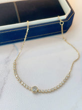 Load image into Gallery viewer, LUOWEND 18K White/Yellow Gold Real Natural Diamond Bracelet for Women