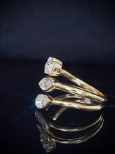 Load image into Gallery viewer, LUOWEND 18K Yellow Gold Fine Jewelry Real Natural Diamond Ring for Women