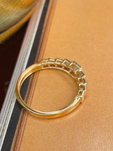 Load image into Gallery viewer, LUOWEND 18K Yellow Gold Fine Jewelry Real Natural Diamond Ring for Women