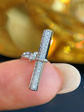 Load image into Gallery viewer, LUOWEND 18K White/Yellow Gold Fine Jewelry Real Natural Diamond Pendant for Women