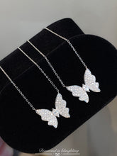 Load image into Gallery viewer, LUOWEND 18K White Gold Natural Diamond Necklace for Women