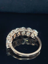 Load image into Gallery viewer, LUOWEND 18K Rose Gold Fine Jewelry Real Natural Diamond Ring for Women