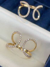 Load image into Gallery viewer, LUOWEND 18K Yellow Gold Fine Jewelry Real Natural Diamond Ring for Women