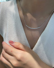 Load image into Gallery viewer, LUOWEND 18K White Gold Real Natural Diamond Pendant Necklace for Women