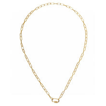 Load image into Gallery viewer, LUOWEND 18K Yellow Gold Diamond Necklace for Women