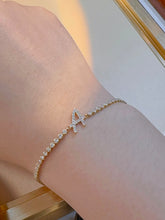 Load image into Gallery viewer, LUOWEND 18K White/Yellow/Rose Gold Real Natural Diamond Bracelet for Women