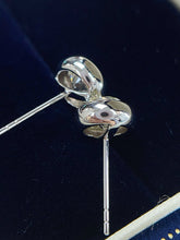 Load image into Gallery viewer, LUOWEND 18K White/Yellow Gold Fine Jewelry Real Natural Diamond Earrings for Women