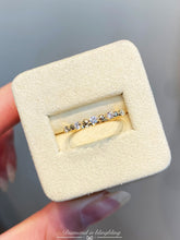 Load image into Gallery viewer, LUOWEND 18K Yellow Gold Natural Diamond Ring for Women