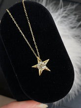 Load image into Gallery viewer, LUOWEND 18K Yellow Gold Natural Diamond Necklace for Women