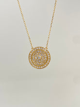 Load image into Gallery viewer, LUOWEND 18k Yellow Gold Natural Diamond Necklace for Women