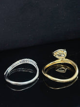 Load image into Gallery viewer, LUOWEND 18K Yellow Gold Fine Jewelry Real Natural Diamond Ring for Women