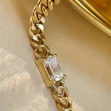 Load image into Gallery viewer, LUOWEND 18K Yellow Gold Fine Jewelry Real Natural Diamond Bracelet for Women