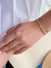 Load image into Gallery viewer, LUOWEND 18K Yellow Gold Fine Jewelry Real Natural Diamond Bracelet for Women