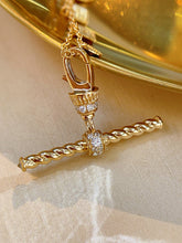 Load image into Gallery viewer, LUOWEND 18K White/Yellow Gold Fine Jewelry Real Natural Diamond Pendant for Women