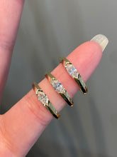 Load image into Gallery viewer, LUOWEND 18K Yellow Gold Natural Diamond Ring for Women