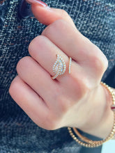 Load image into Gallery viewer, LUOWEND 18K Yellow Gold Fine Jewelry Real Natural Diamond Ring for Women