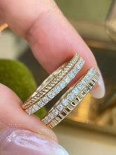 Load image into Gallery viewer, LUOWEND 18K Yellow Gold Fine Jewelry Real Natural Diamond Ring for Women