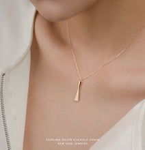 Load image into Gallery viewer, LUOWEND 18K Yellow or Rose Gold Real Natural Diamond Pendant Necklace for Women