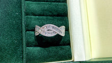 Load image into Gallery viewer, LUOWEND 18K White Gold Real Natural Diamond Ring for Women