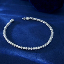 Load image into Gallery viewer, LUOWEND 18K White Gold Real Natural Diamond Bracelet for Women
