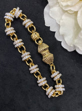 Load image into Gallery viewer, LUOWEND 18K Yellow Gold Real Natural Diamond Bracelet for Women