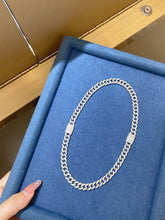 Load image into Gallery viewer, LUOWEND 18K White Gold Real Natural Diamond Necklace for Women