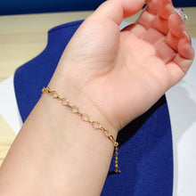 Load image into Gallery viewer, LUOWEND 18K Yellow Gold Bracelet for Women