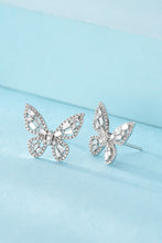 Load image into Gallery viewer, LUOWEND 18K White Gold Real Natural Diamond Stud Earrings for Women