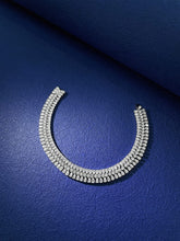 Load image into Gallery viewer, LUOWEND 18K White Gold Real Natural Diamond Bracelet for Women