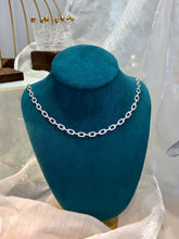 Load image into Gallery viewer, LUOWEND 18K White Gold Real Natural Diamond Necklace for Women