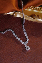 Load image into Gallery viewer, LUOWEND 18K White Gold Real Natural Diamond Necklace for Women