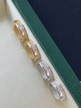 Load image into Gallery viewer, LUOWEND 18K White/Yellow Gold Fine Jewelry Real Natural Diamond Earrings for Women