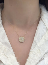 Load image into Gallery viewer, LUOWEND 18k Yellow Gold Natural Diamond Necklace for Women