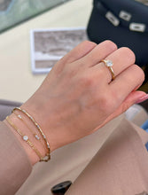 Load image into Gallery viewer, LUOWEND 18K Yellow Gold Fine Jewelry Real Natural Diamond Ring for Women