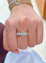 Load image into Gallery viewer, LUOWEND 18K Yellow Gold Fine Jewelry Real Natural Diamond Ring for Women