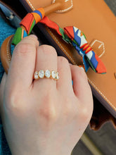 Load image into Gallery viewer, LUOWEND 18K Yellow Gold Fine Jewelry Real Natural Diamond Ring for Women