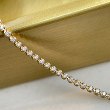 Load image into Gallery viewer, LUOWEND 18K Yellow Gold Fine Jewelry Natural Emerald Bracelet for Women