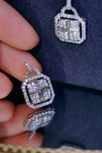 Load image into Gallery viewer, LUOWEND 18K White Gold Real Natural Diamond Pendant Necklace for Women