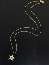 Load image into Gallery viewer, LUOWEND 18K Yellow Gold Natural Diamond Necklace for Women