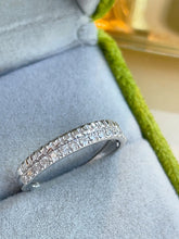 Load image into Gallery viewer, LUOWEND 18K White/Yellow Gold Fine Jewelry Real Natural Diamond Ring for Women