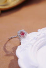 Load image into Gallery viewer, LUOWEND 18K White Gold Natural Pink Diamond Ring for Women