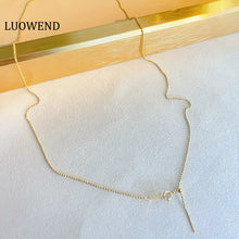 Load image into Gallery viewer, LUOWEND 18K Yellow Gold Necklace for Women