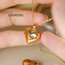Load image into Gallery viewer, LUOWEND 18K Yellow Gold Necklace for Women
