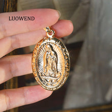 Load image into Gallery viewer, LUOWEND 18K Yellow Gold Necklace for Women