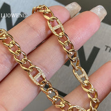 Load image into Gallery viewer, LUOWEND 18K Yellow Gold Bracelet for Women
