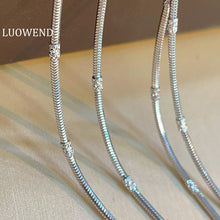 Load image into Gallery viewer, LUOWEND 18K White Gold Necklace for Women