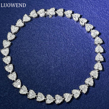 Load image into Gallery viewer, LUOWEND 18K White Gold Real Natural Diamond Bracelet for Women