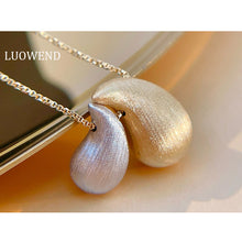 Load image into Gallery viewer, LUOWEND 18K White+Yellow Gold Necklace for Women