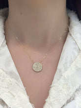 Load image into Gallery viewer, LUOWEND 18k Yellow Gold Natural Diamond Necklace for Women