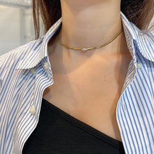 Load image into Gallery viewer, LUOWEND 18K Yellow Gold Real Natural Diamond Necklace for Women